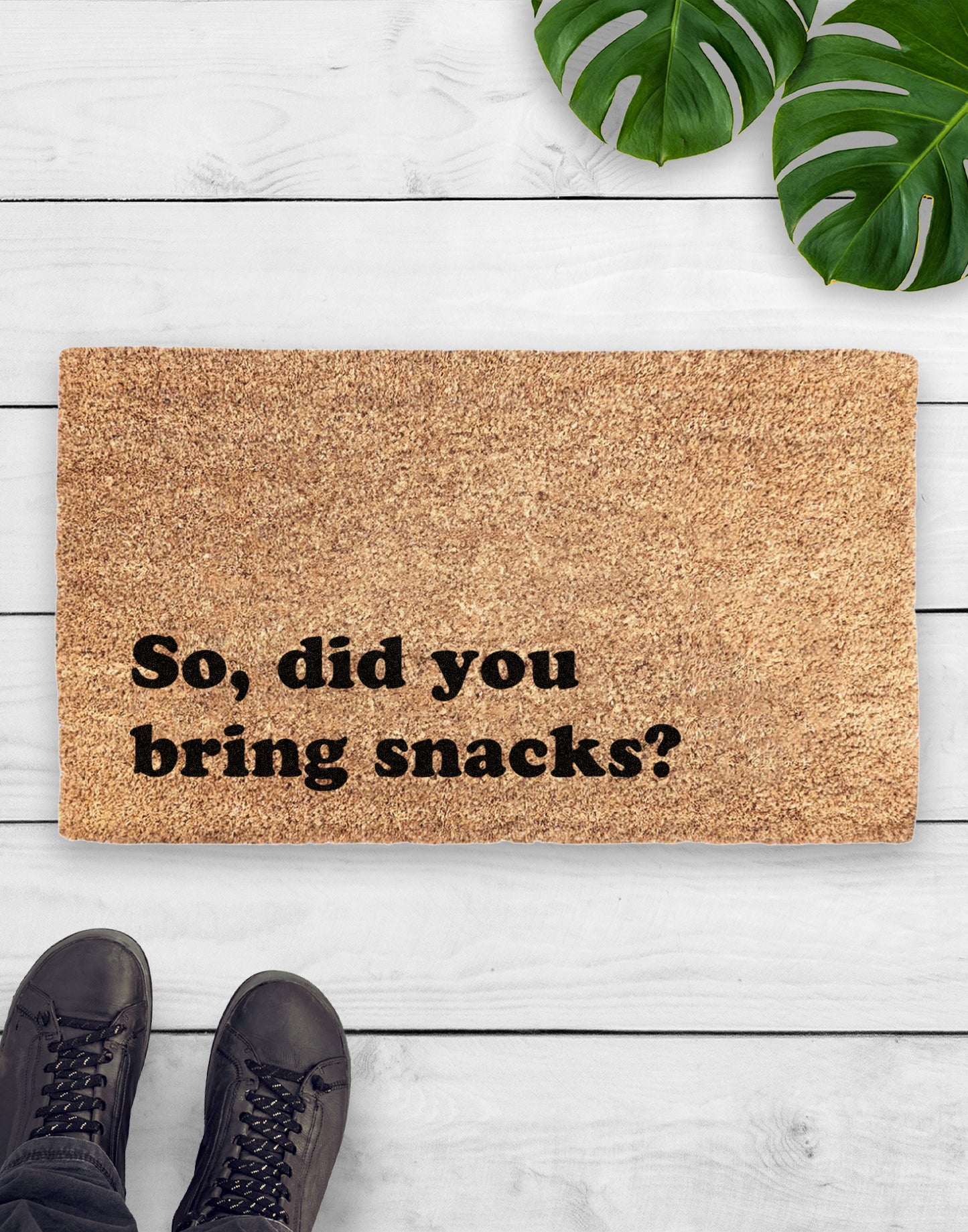 So, Did You Bring Snacks Doormat