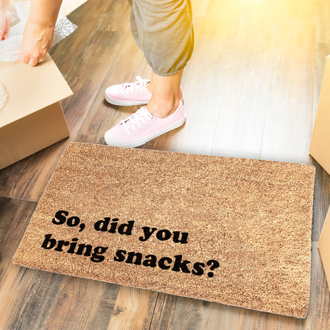 So, Did You Bring Snacks Doormat