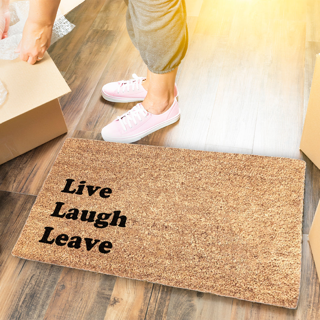 Live Laugh Leave Doormat