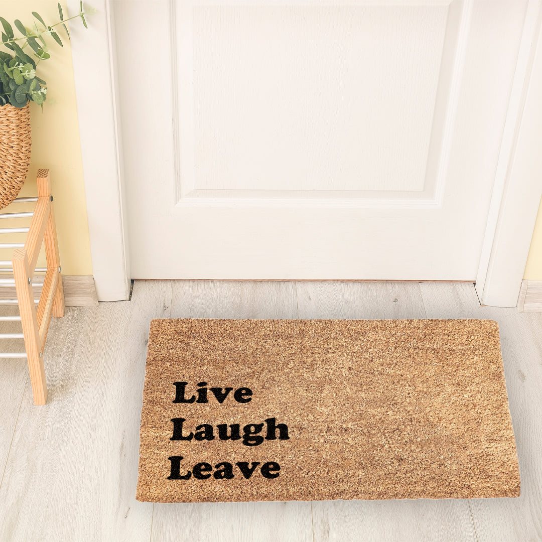 Live Laugh Leave Doormat