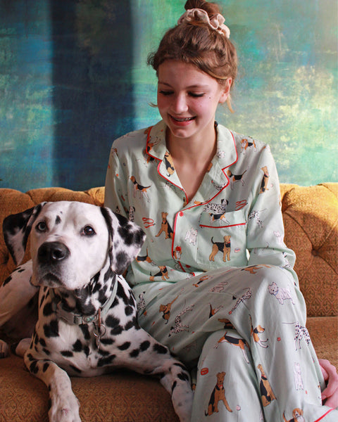 Poppy Dog Print Pyjamas Set