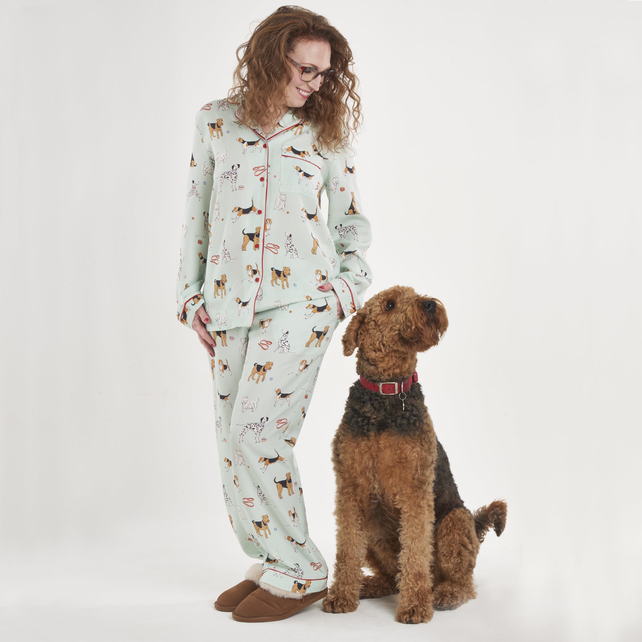 Poodle sales print pajamas