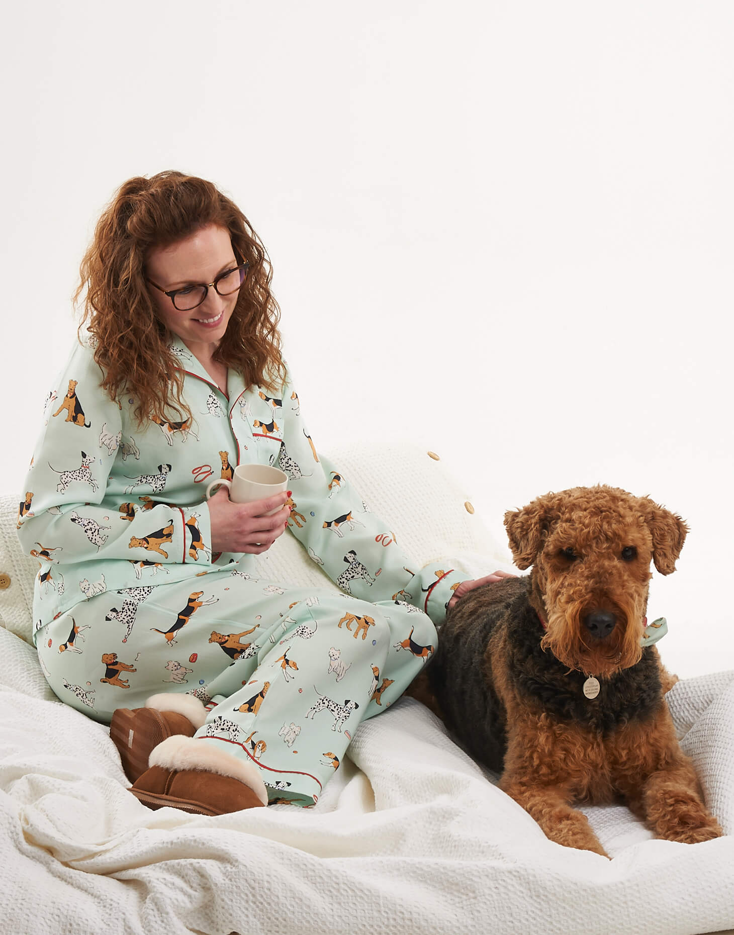 Pyjamas with cheap dogs on